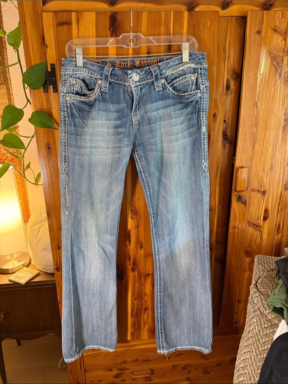 Rock Revival Women's Light Blue Boot Cut Jeans
